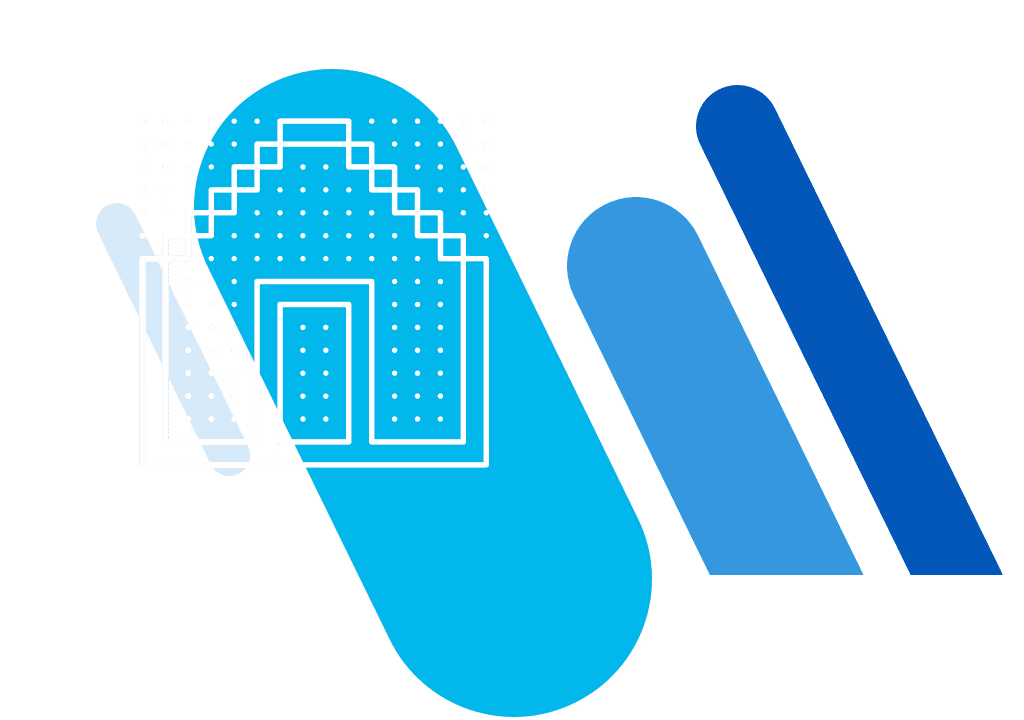 Close-up of a favicon that looks like a house