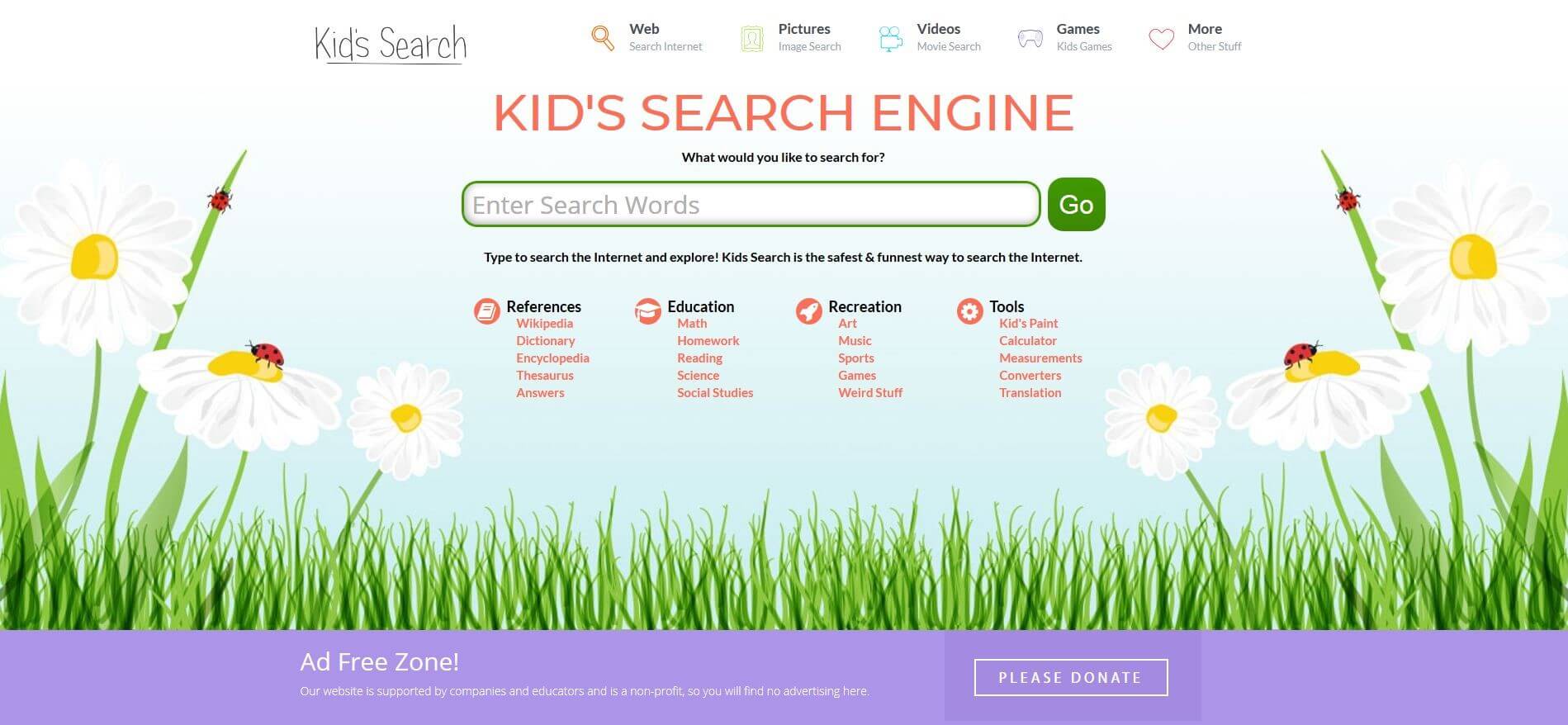 Kid Friendly Search Sites