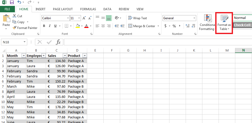 how to format pivot tables in excel 2013