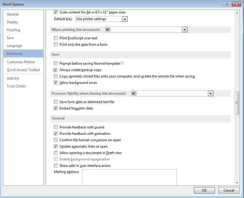 Option “Always create backup copy” under “Advanced” in the Word options