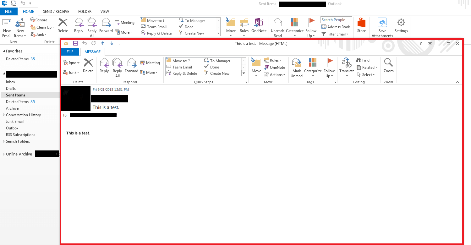 how can i recall an email in outlook 365