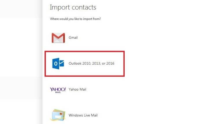 how to import contacts to outlook 2010