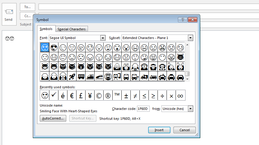 Pc smileys tastatur Emoticons and