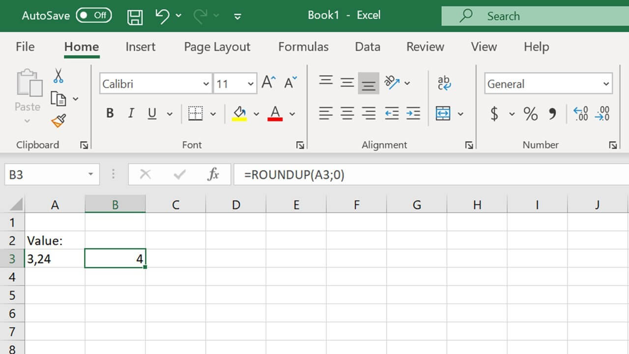 How does the Excel ROUNDUP function work? - IONOS