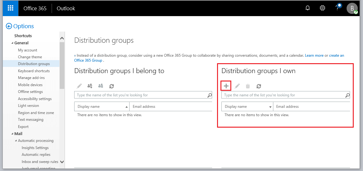 How to create a distribution list in Outlook IONOS