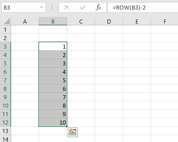 Excel File Numbering