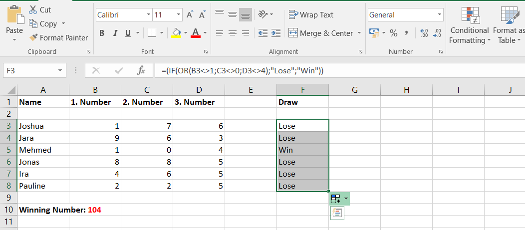 does not equal sign excel