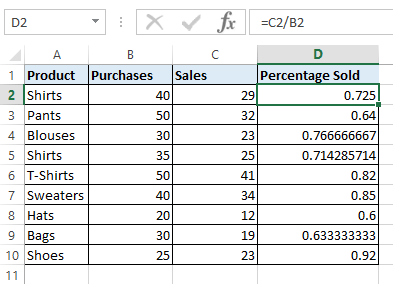 Percentages In Excel How To Use The Percentage Formula In Excel Ionos
