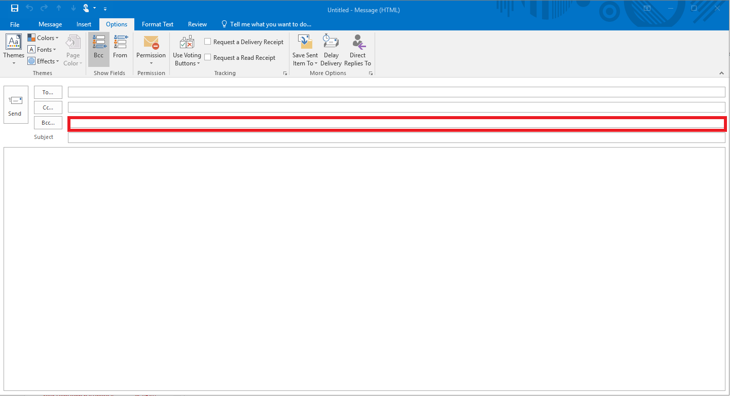 bcc function in outlook bcc function in outlook