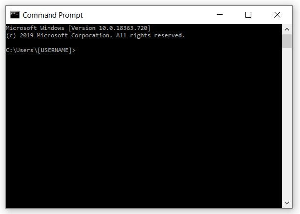 Shutdown via CMD: the command prompt for command entries