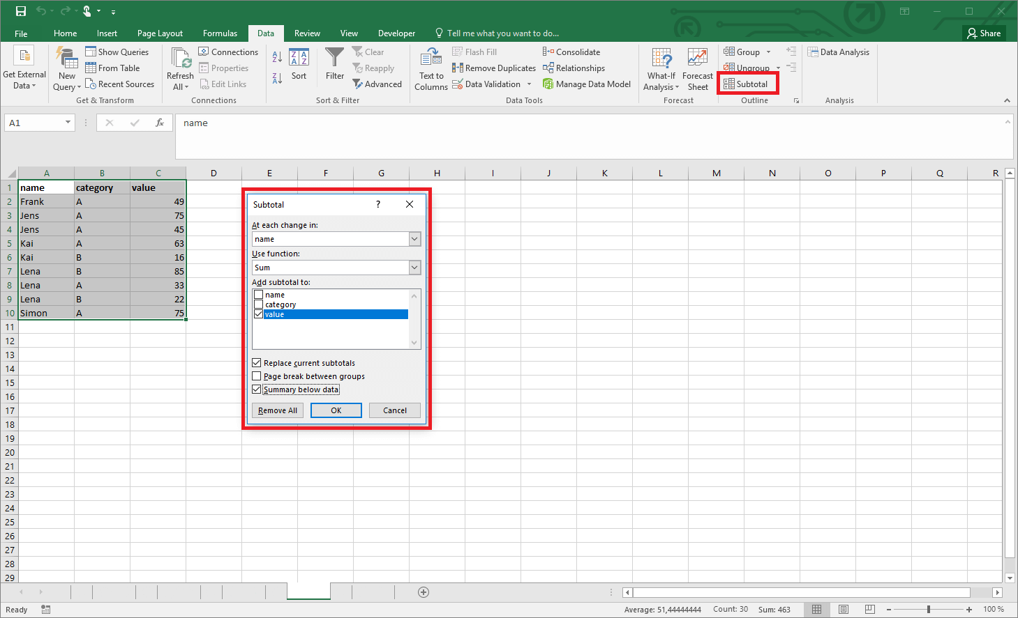 Excel’s SUBTOTAL function explained - IONOS