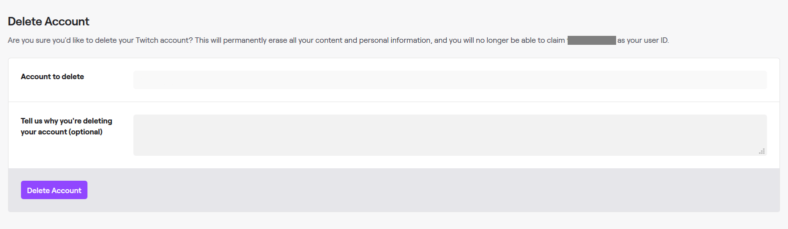 Delete a Twitch account how to delete or disable your