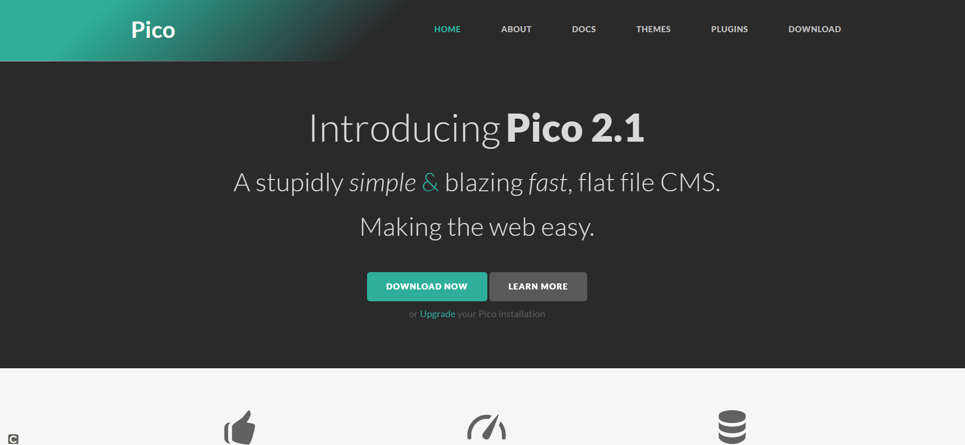 Homepage of the Pico project