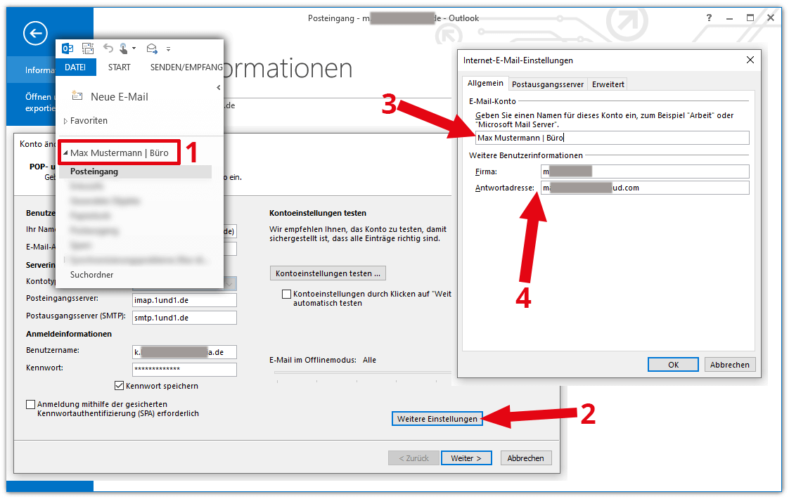 change sender name in mac mail