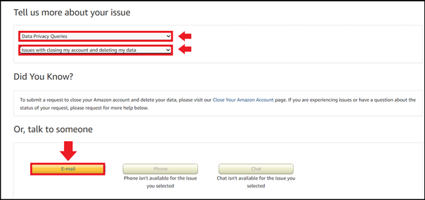 Amazon uk help chat
