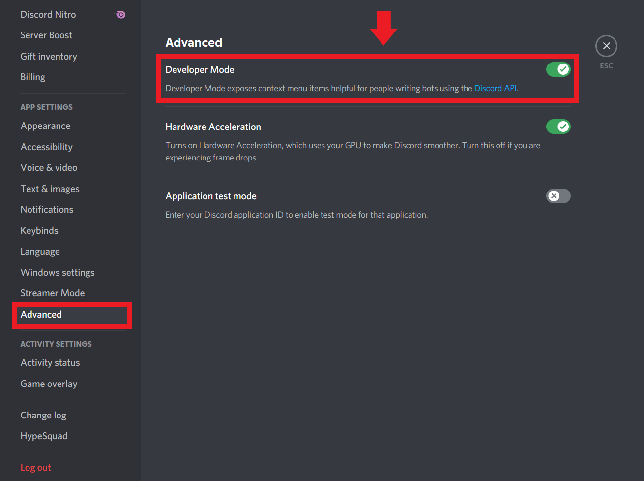 How to get a token for discord bot application