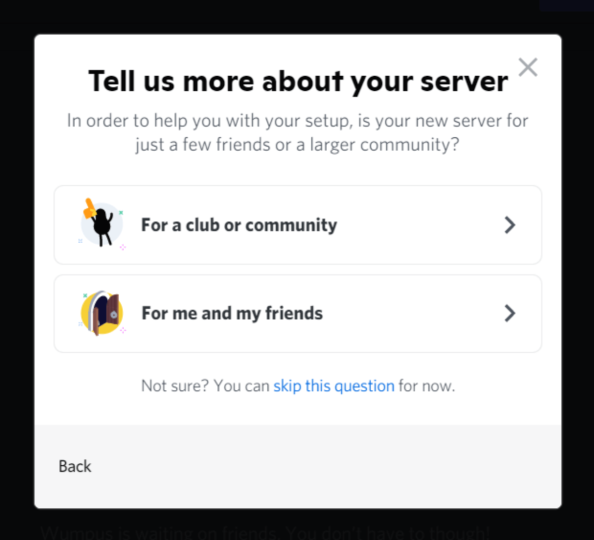 make a discord server