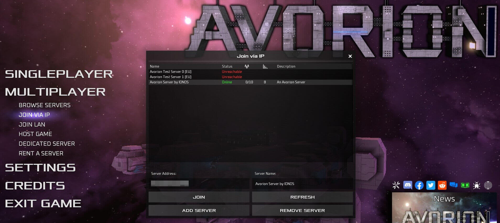 Join Avorion server Image: Join Avorion server