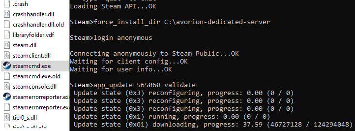 Avorion: Dedicated server download via SteamCMD Image: Avorion: Dedicated server download via SteamCMD