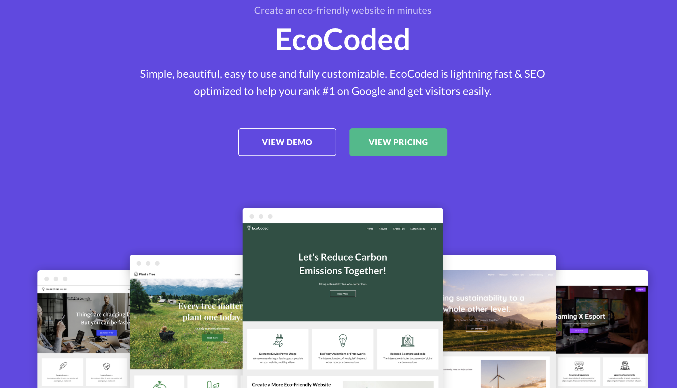 WordPress template EcoCoded by SuperbThemes Image: WordPress template EcoCoded by SuperbThemes