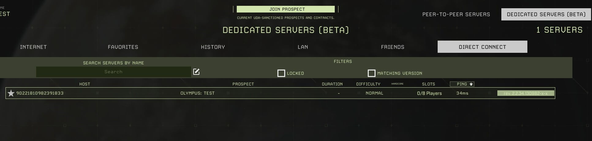 Icarus dedicated server listings Image: Icarus dedicated server listings