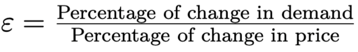 Formula for calculating the price elasticity of demand Image: Formula for calculating the price elasticity of demand