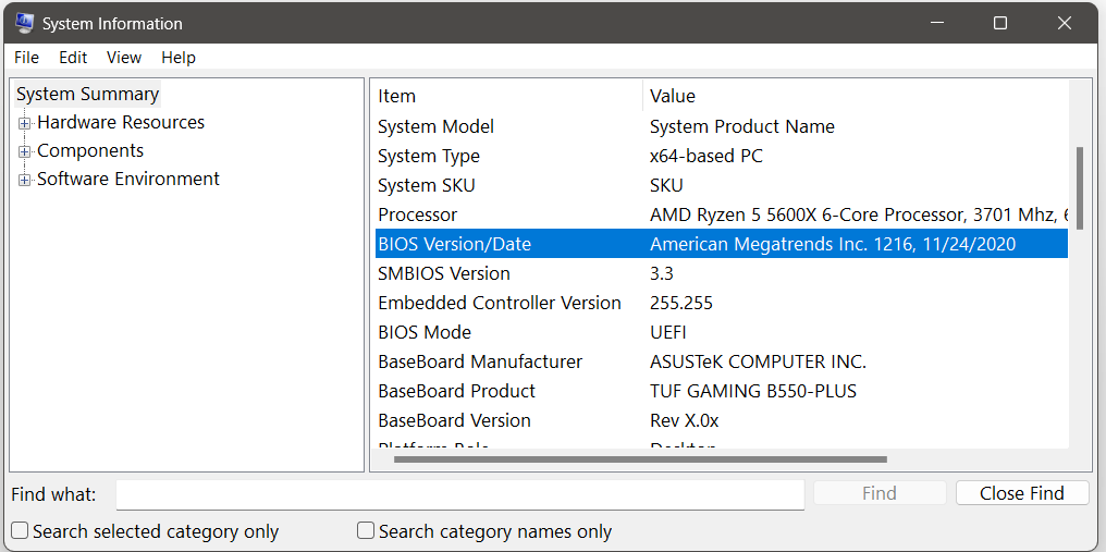 Windows 11: System Information Image: Windows 11: System Information
