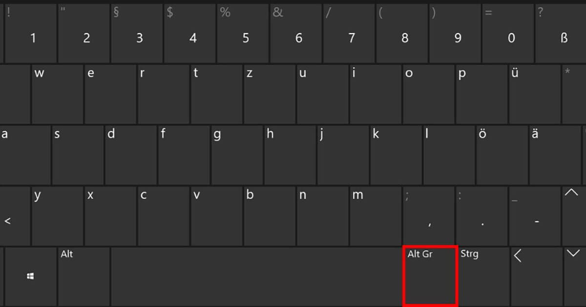 Alt Gr key: how to access hidden keyboard functions