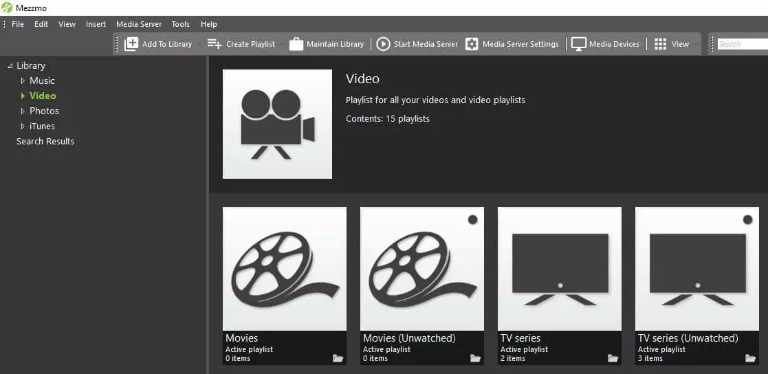 Image: Desktop version of Mezzmo: the user interface
