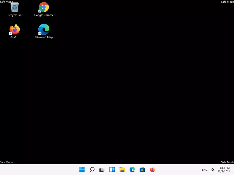 Image: Windows 11 in Safe Mode