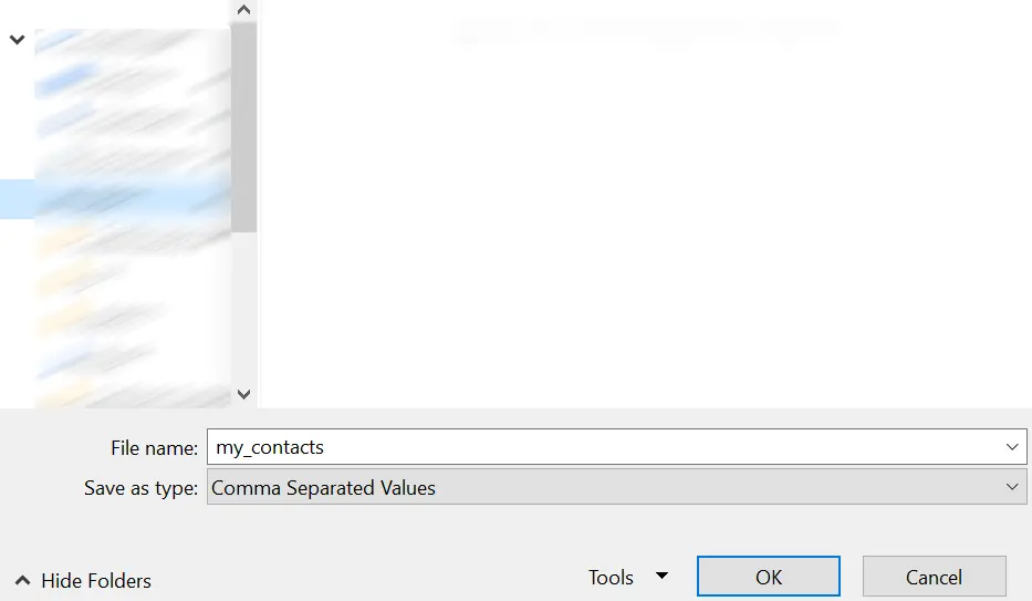Outlook 365: Specify the location for file export Image: Outlook 365: Specify the location for file export