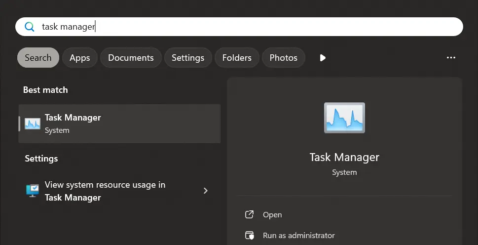 Image: Search result for ‘Task Manager’