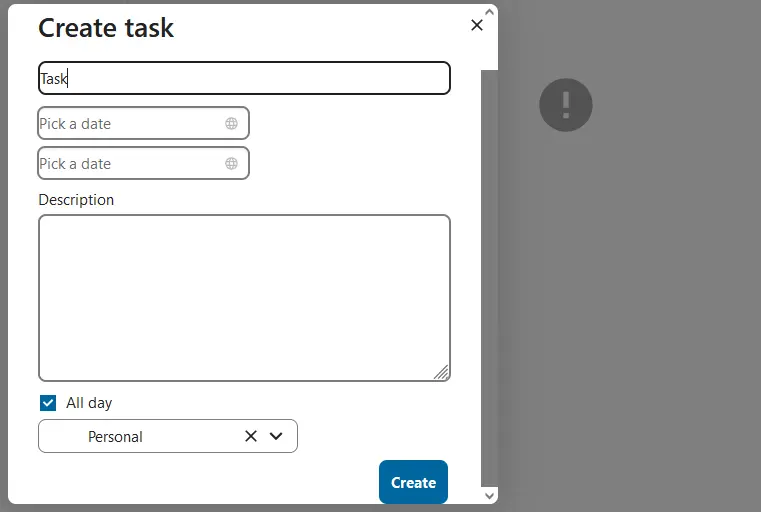 Create a task with Nextcloud Mail Image: Create a task with Nextcloud Mail