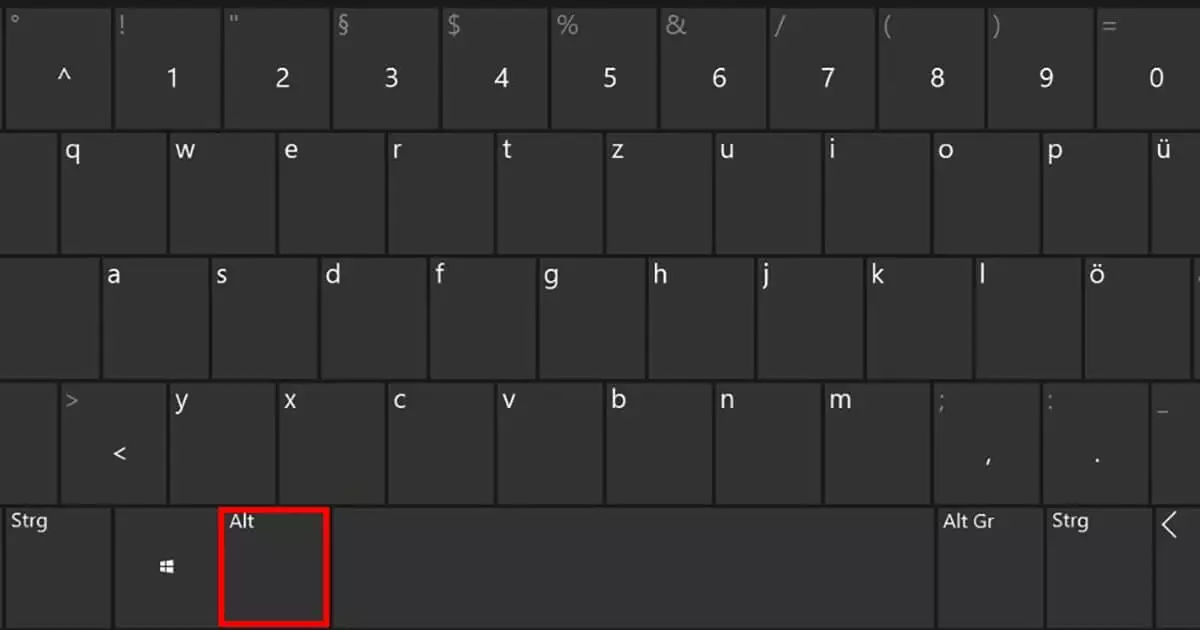 Image: Alt key: basics and important key combinations