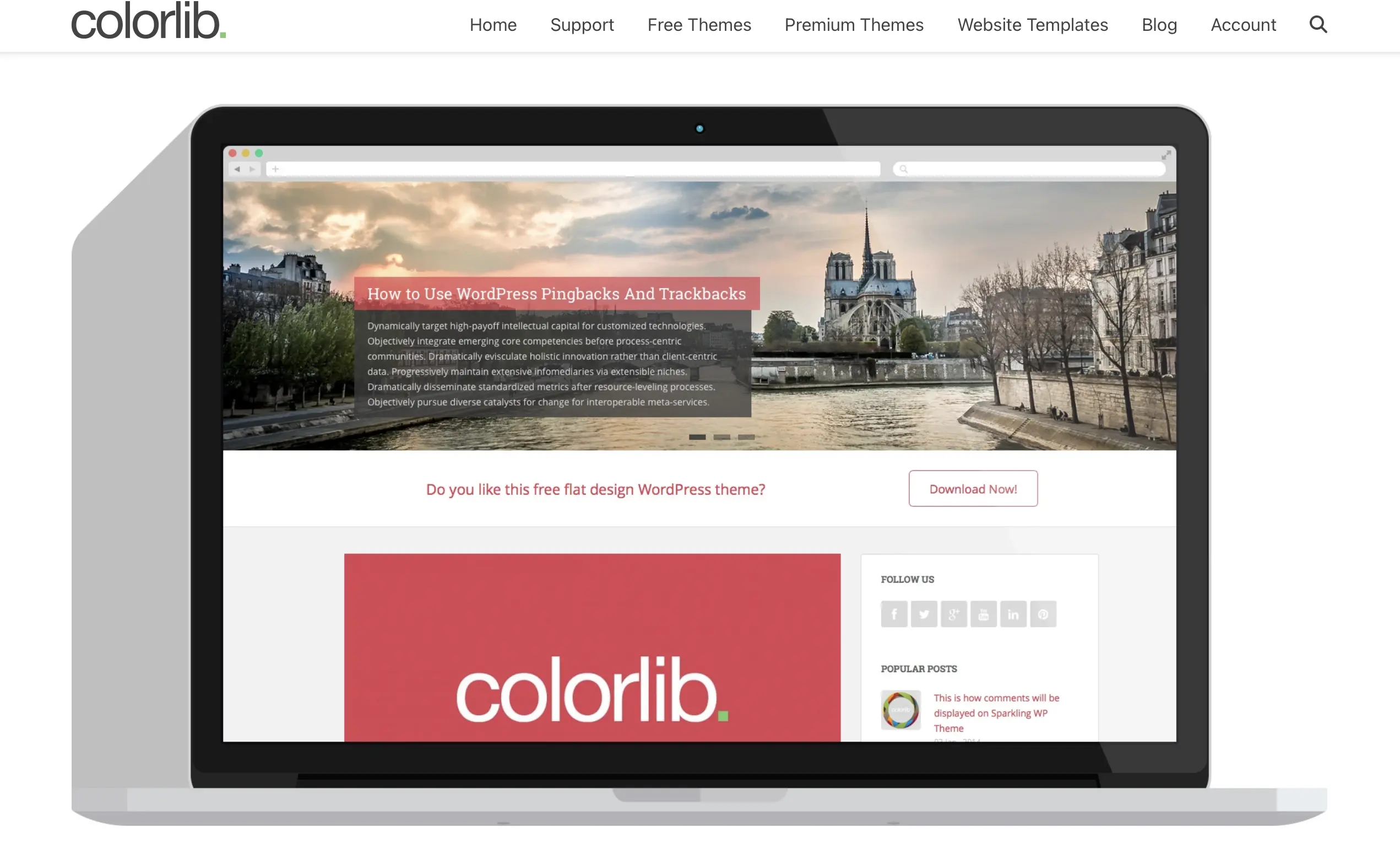 Image: Website of Sparkling developer Colorlib