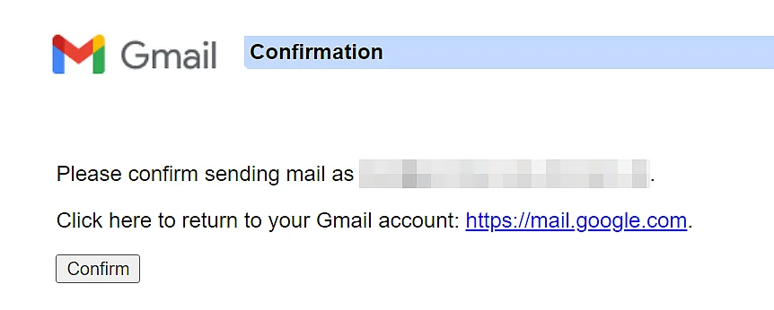 Image: The new email address with custom domain is available in Gmail