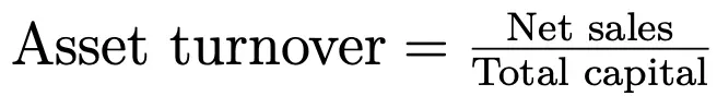 Image: Asset turnover: Formula