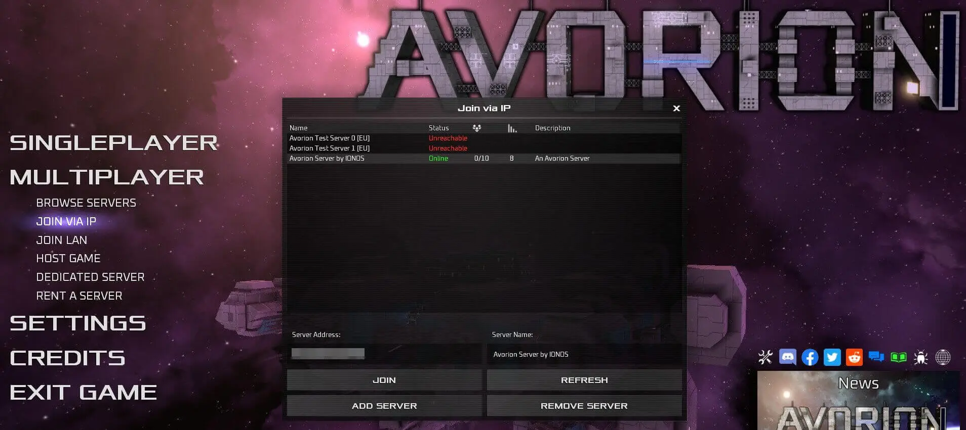 Join Avorion server Image: Join Avorion server