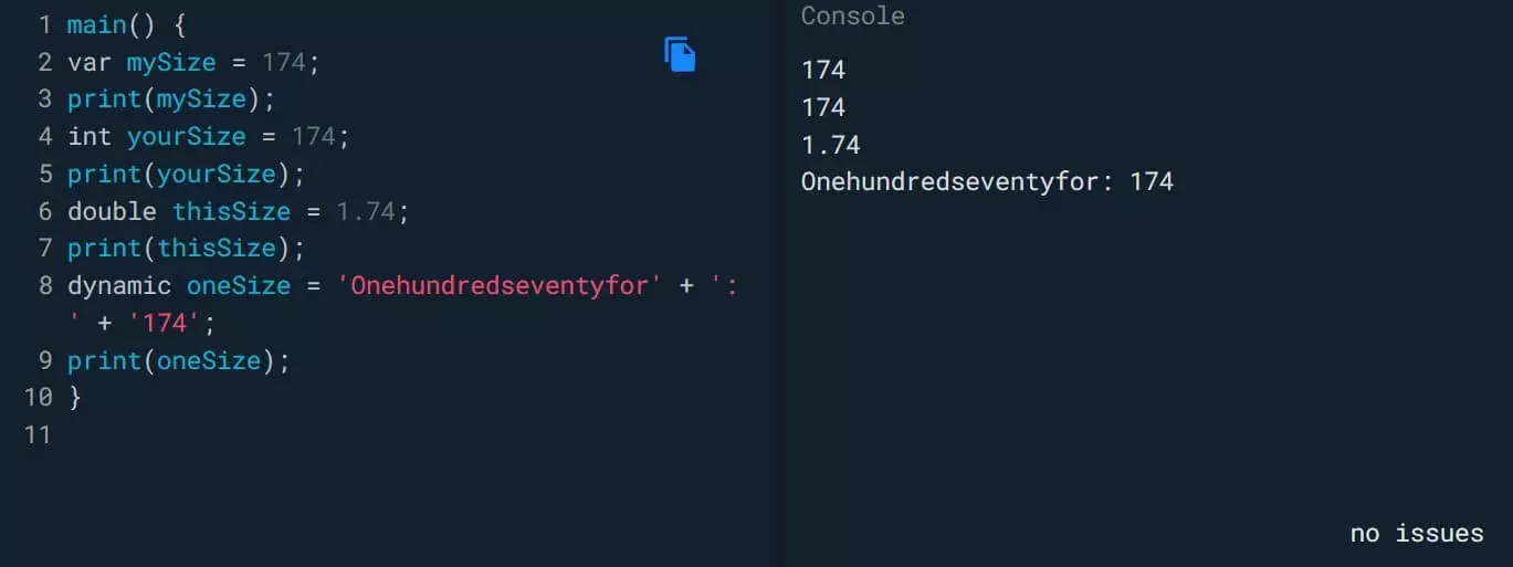 Image: Learn DART programming: print command