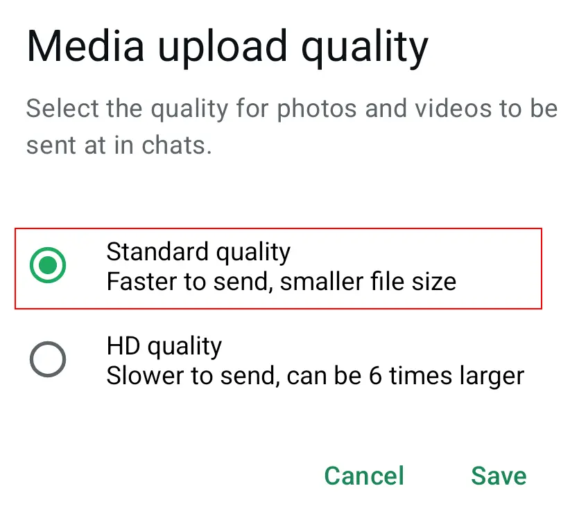 Android screenshot of storage and data options in WhatsApp Image: Android screenshot of storage and data options in WhatsApp