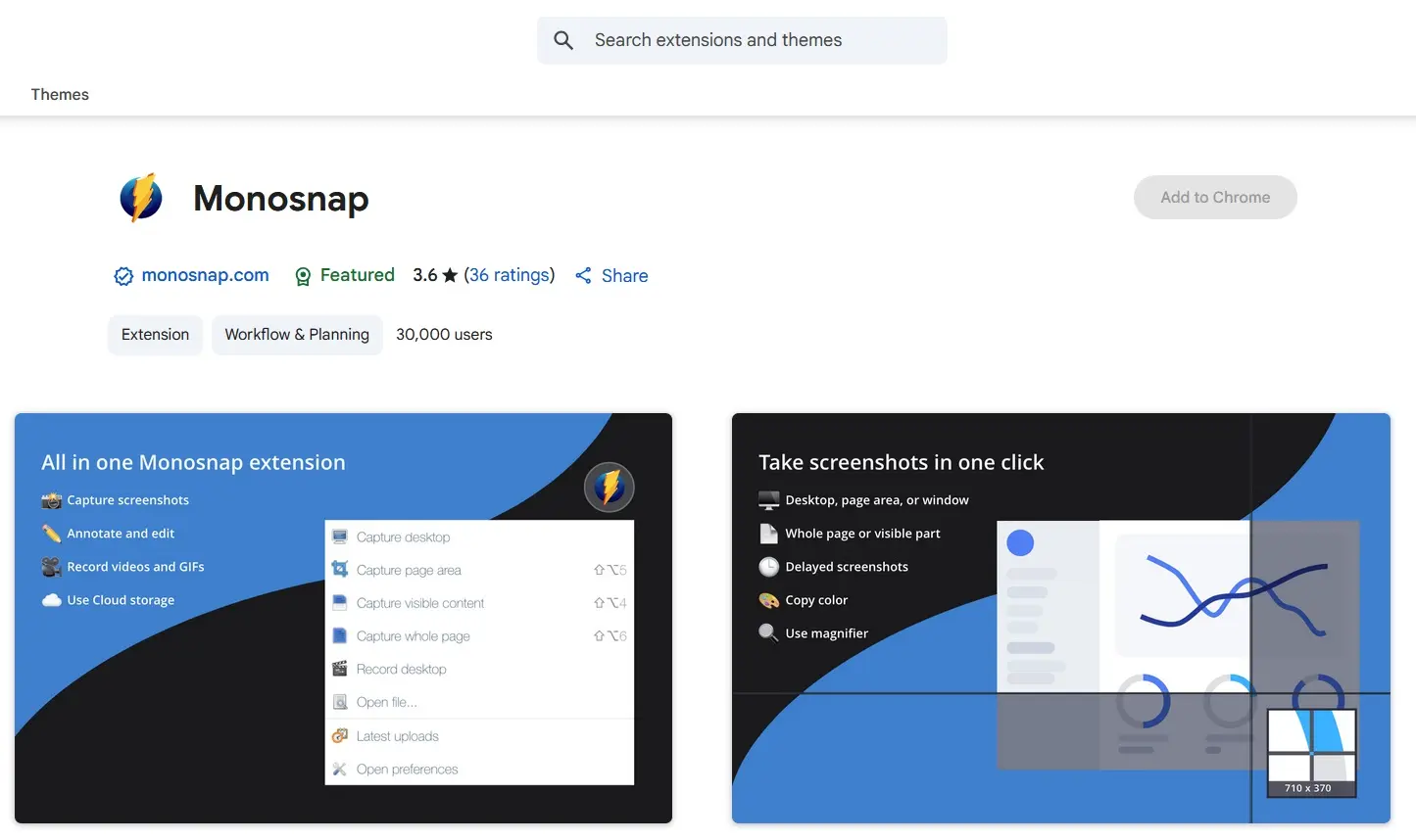 Monosnap screenshot tool Chrome extension Image: Monosnap screenshot tool Chrome extension
