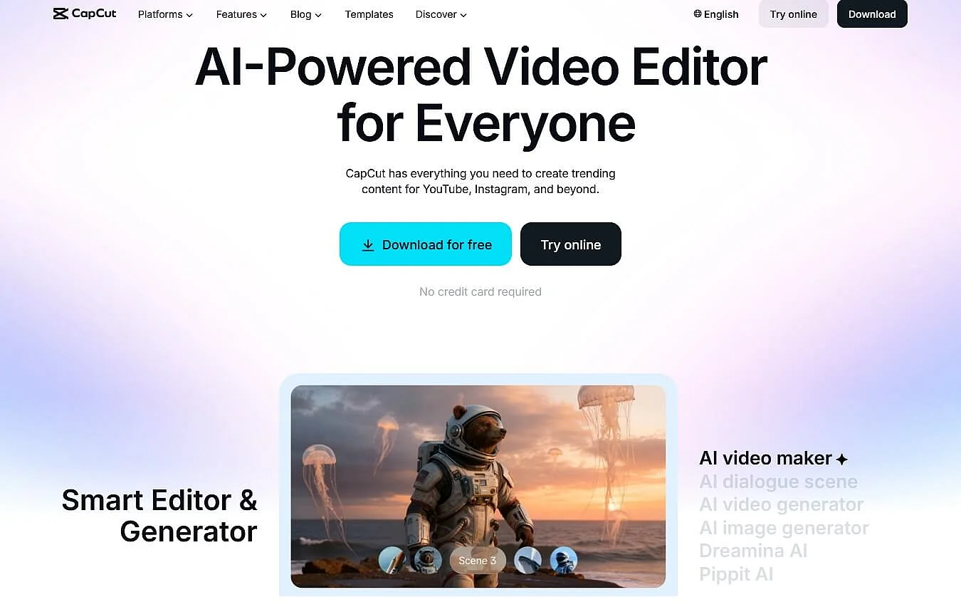 Image: CapCut website