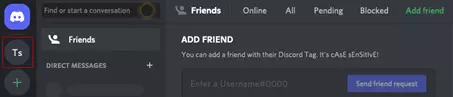 Logging in to a Discord account
