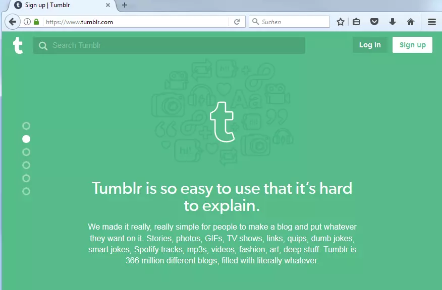Image: Creating a blog with Tumblr