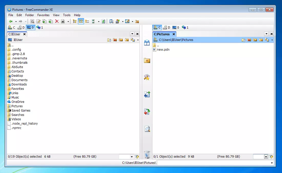 Image: The Windows File Manager FreeCommander XE 2017