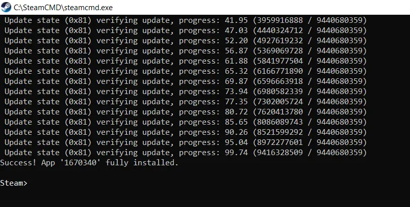 SteamCMD: Install Craftopia server Image: SteamCMD: Install Craftopia server