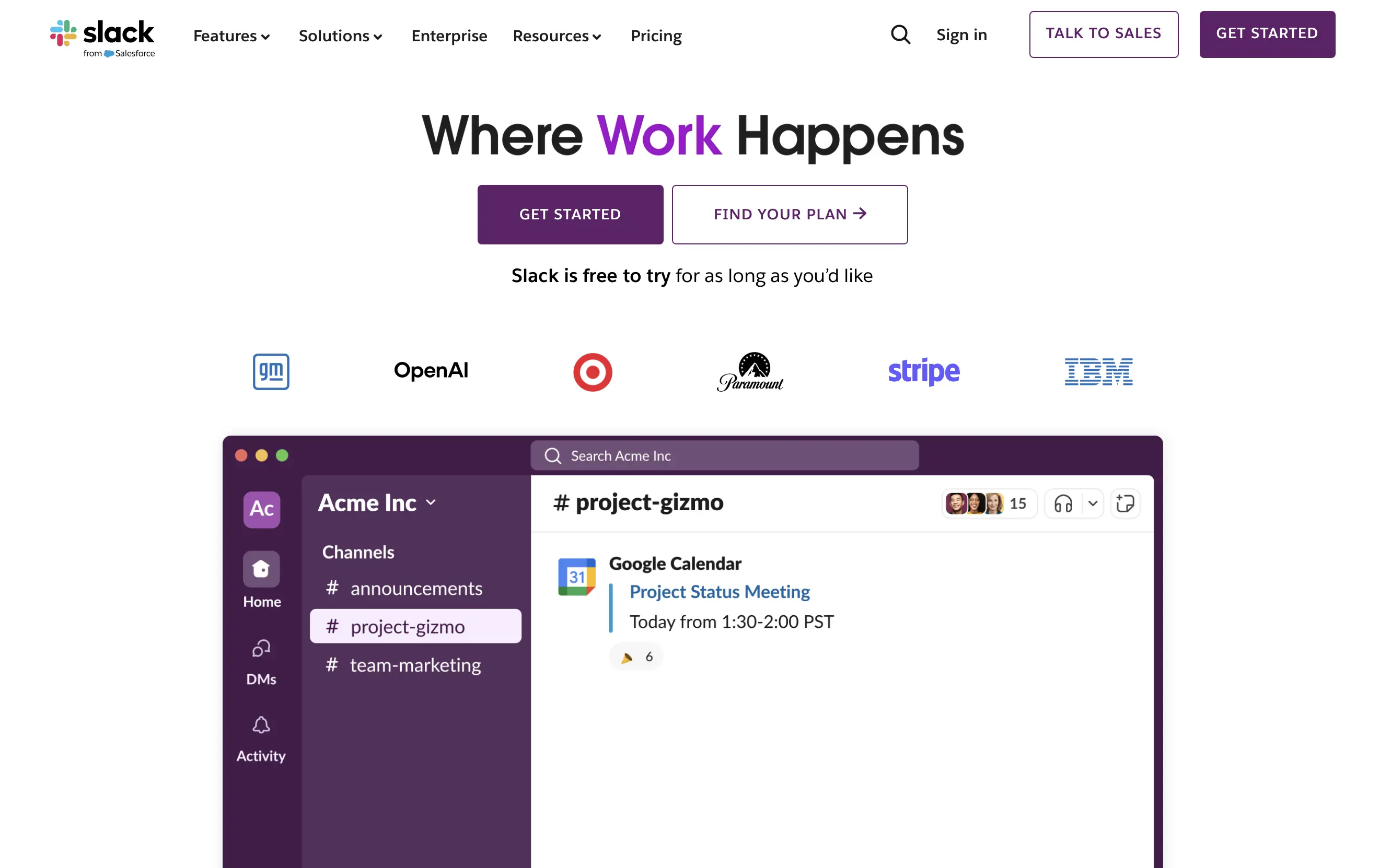 Screenshot of Slack’s website Image: Screenshot of Slack’s website
