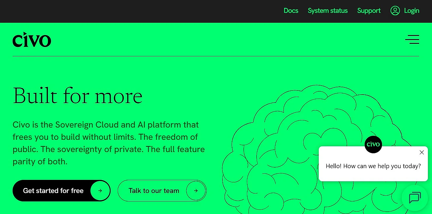 Civo cloud and object storage platform Image: Civo cloud and object storage platform