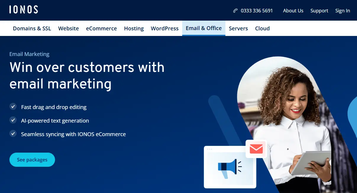 IONOS email marketing tool Image: IONOS email marketing tool