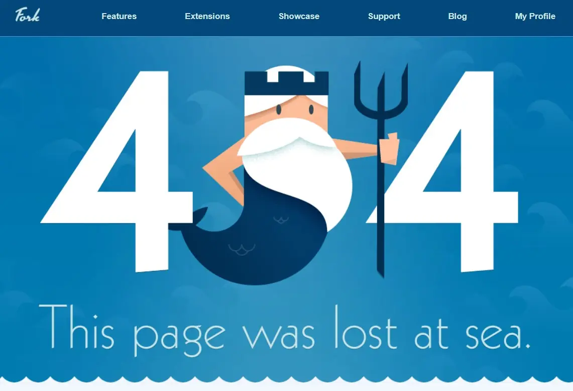 404 page of Fork Image: 404 page of Fork